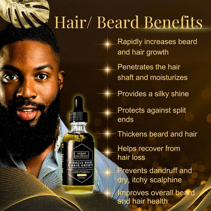 Miracle Beard & Hair Growth Oil for MEN